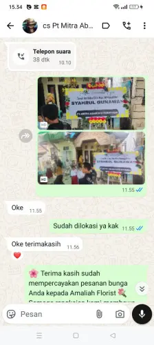 Testimonial Papan Bunga ranggasari