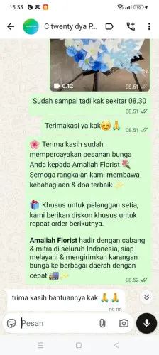 Testimonial Standing Flower ranggasari